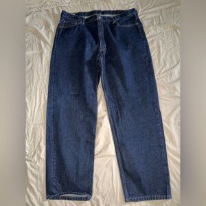 Men's Relaxed Dark Blue Denim Jeans